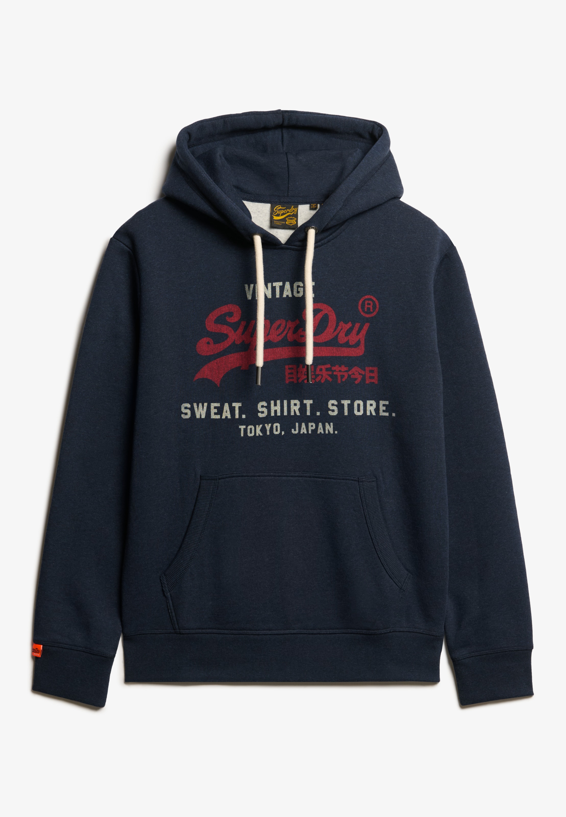 Superdry & Co Sweatshirt 'Heritage' in Blauw: voorkant
