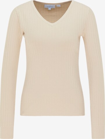 Pull-over usha BLUE LABEL en beige : devant