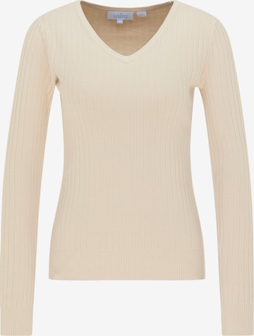 usha BLUE LABEL Sweater in Beige: front