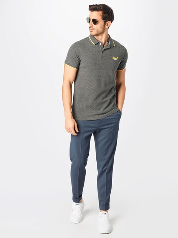 Superdry Tapered Póló 'Poolside' - szürke