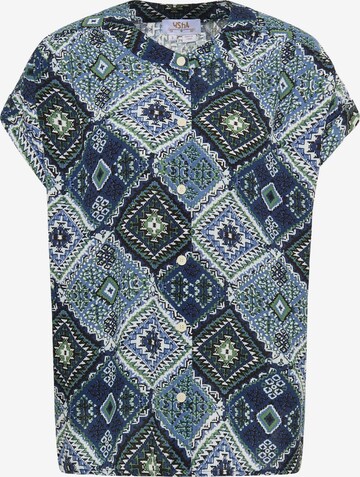 usha FESTIVAL Blouse in Blauw: voorkant