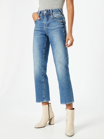 Tapered Jeans 'Gila' de la Herrlicher pe albastru: față