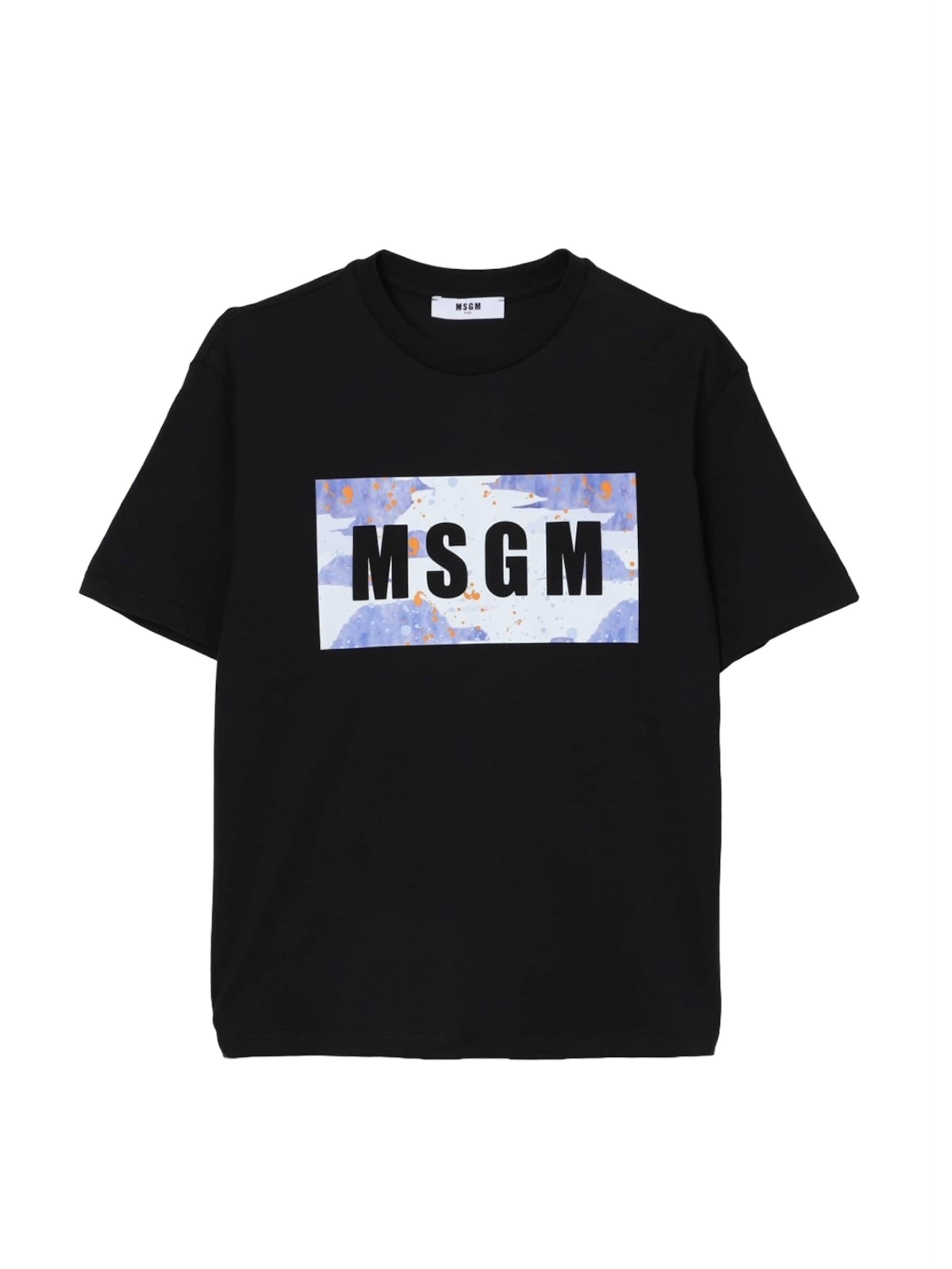 MSGM Shirt in Zwart: voorkant