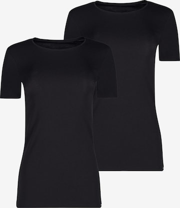 T-shirt ' Cotton Essentials ' Skiny en noir : devant