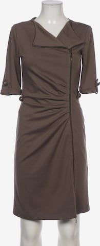 Mandarin Dress in M in Brown: front