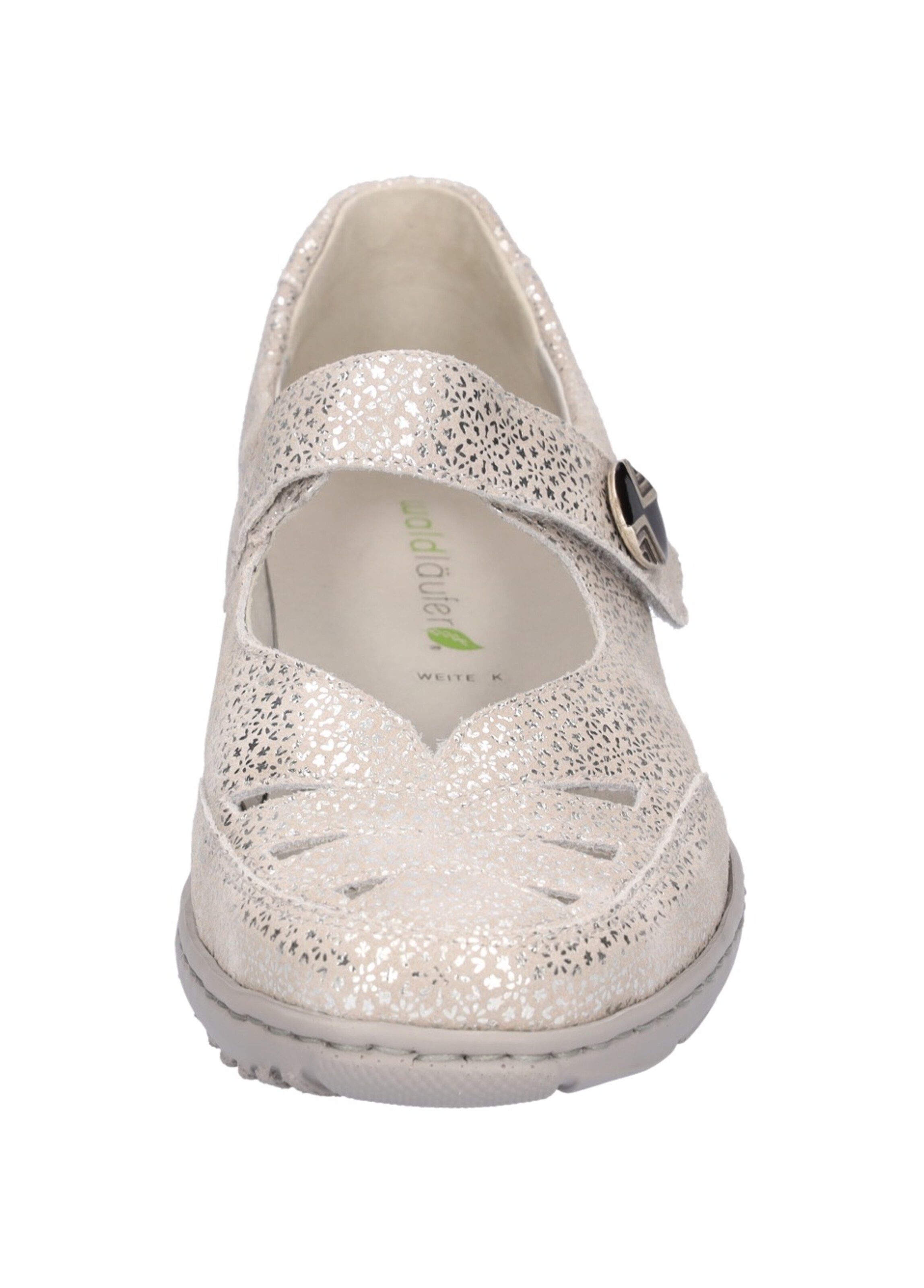 WALDLÄUFER Ballet Flats with Strap in Grey