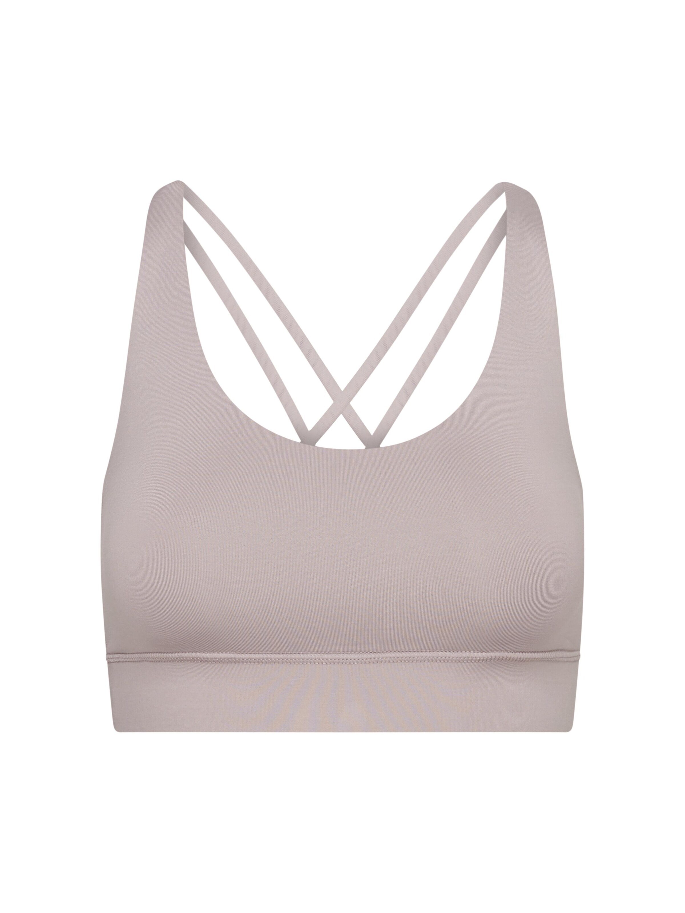 Bustier Soutien-gorge de sport 'Criss Cross' Hey Honey en rose : devant
