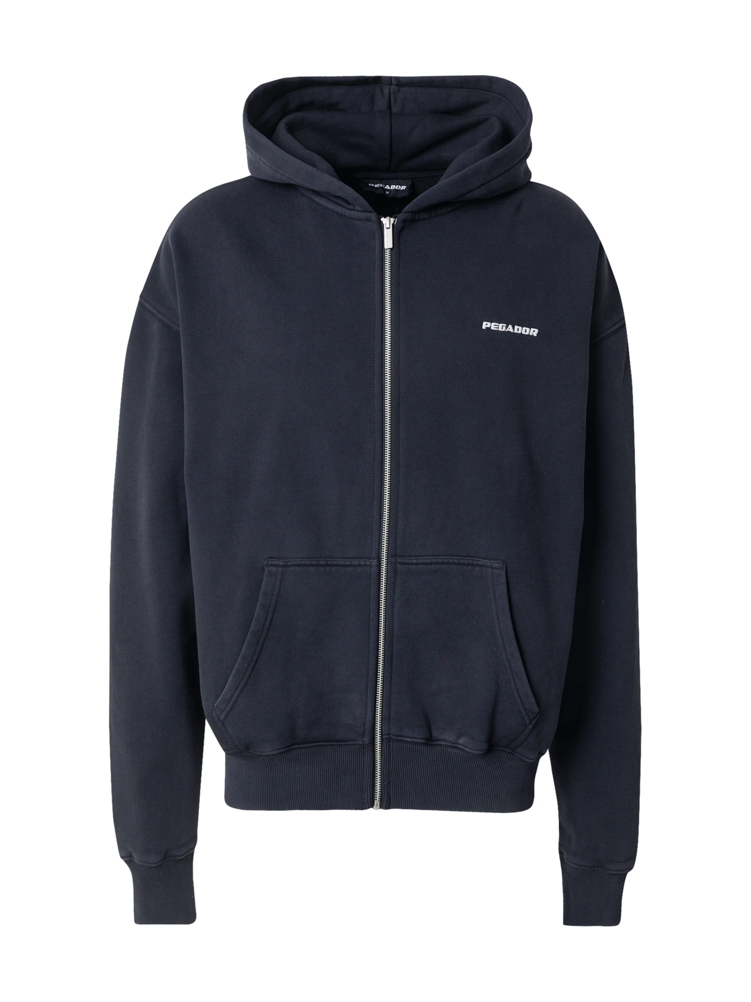 Pegador Ζακέτα φούτερ σε μαύρο: μπροστά