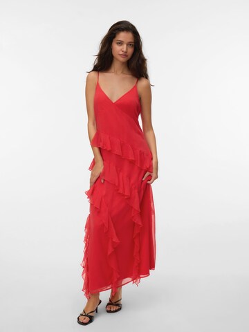 VERO MODA Φόρεμα 'VMSMILLA' σε κόκκινο: μπροστά