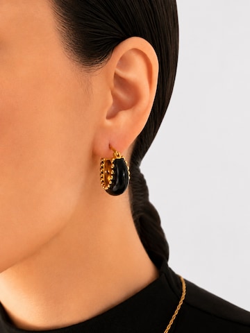 Boucles d'oreilles 'Brina' RteRme en noir