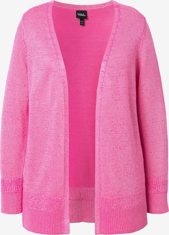 Ulla Popken Knit cardigan in Pink: front