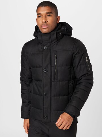 TOM TAILOR Between-Season Jacket in Black: front