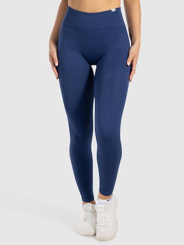 Skinny Leggings ' Infinite Batik Scrunch ' Smilodox en bleu : devant