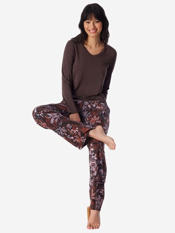 Chemise de nuit ' Mix Relax ' SCHIESSER en marron