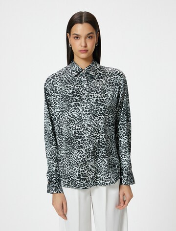 Koton Blouse in Grijs: voorkant