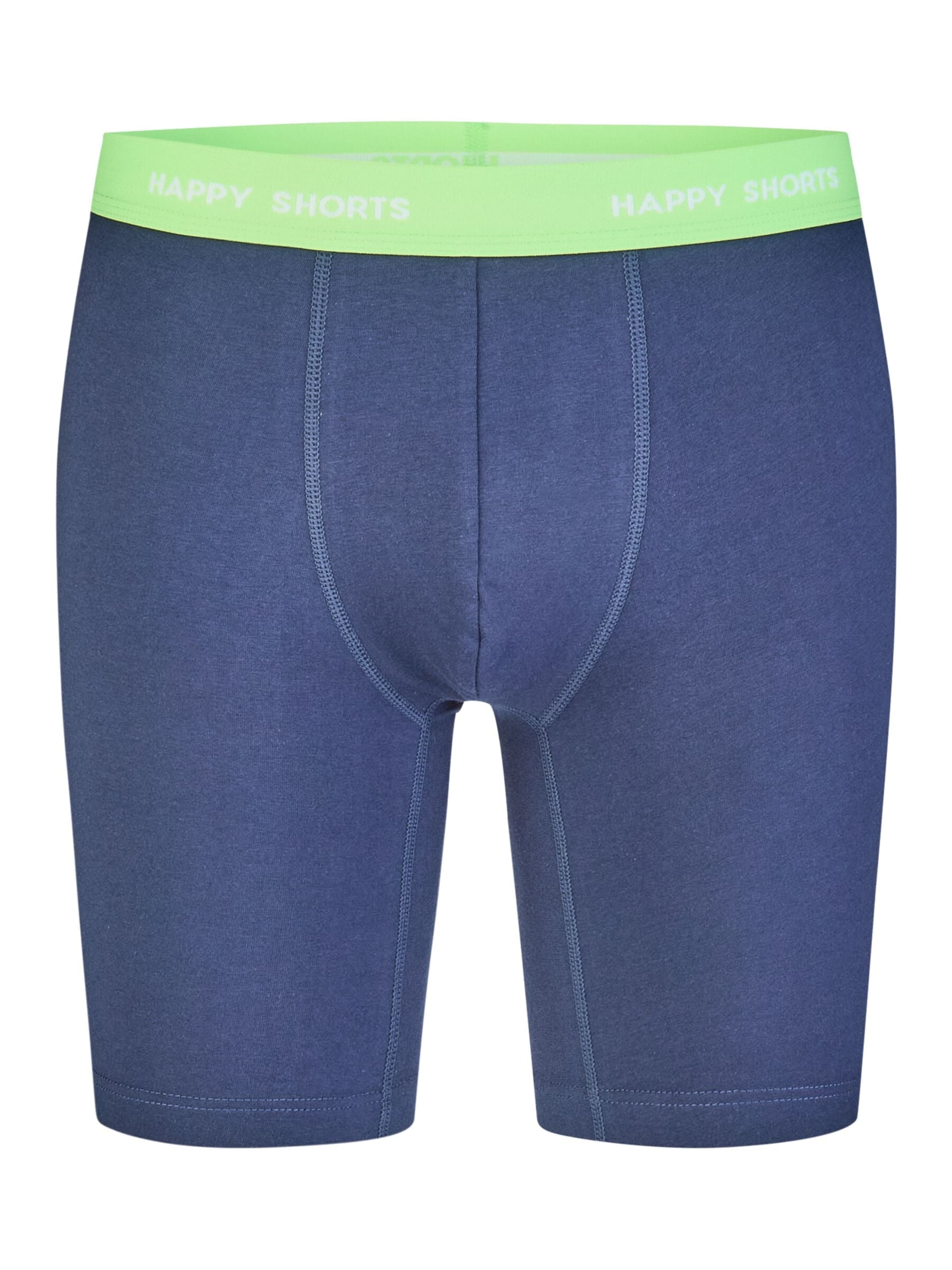 Happy Shorts Boxershorts '2 Happy Shorts Jersey Trunk Long Men's Boxer Shorts Pant' in Blauw