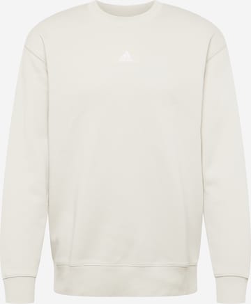 ADIDAS SPORTSWEAR Sport sweatshirt 'Essentials Feelvivid  Fleece Drop Shoulder' i grå: framsida