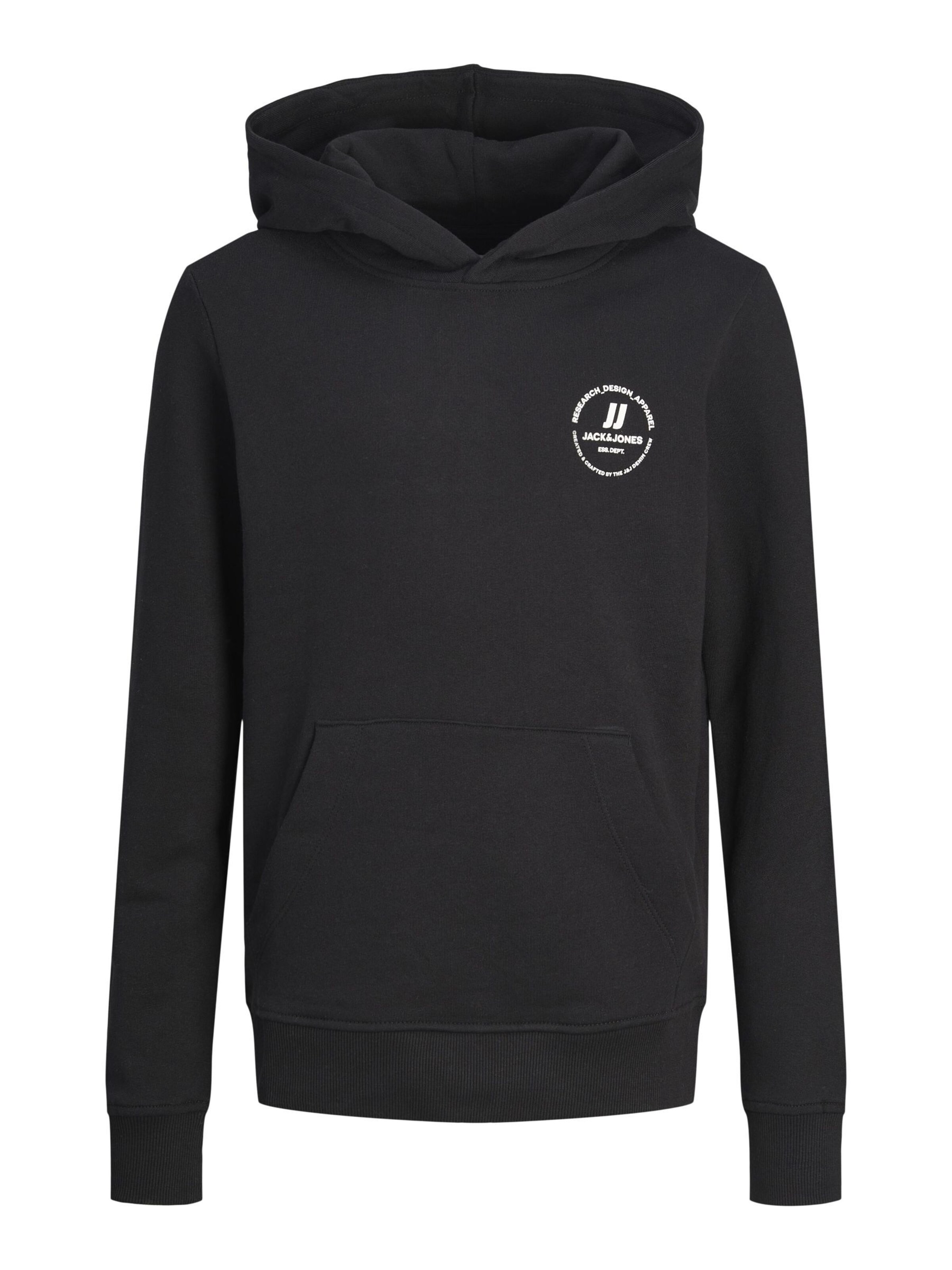 Jack & Jones Junior Sweatshirt in Schwarz: Vorderseite