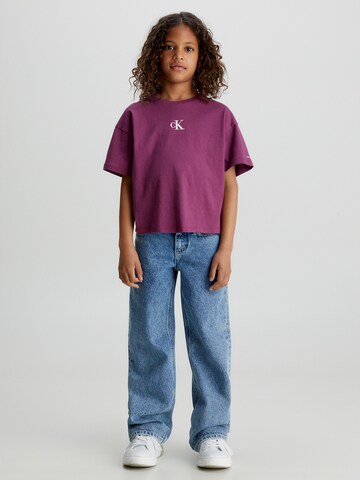 T-Shirt Calvin Klein Jeans en violet