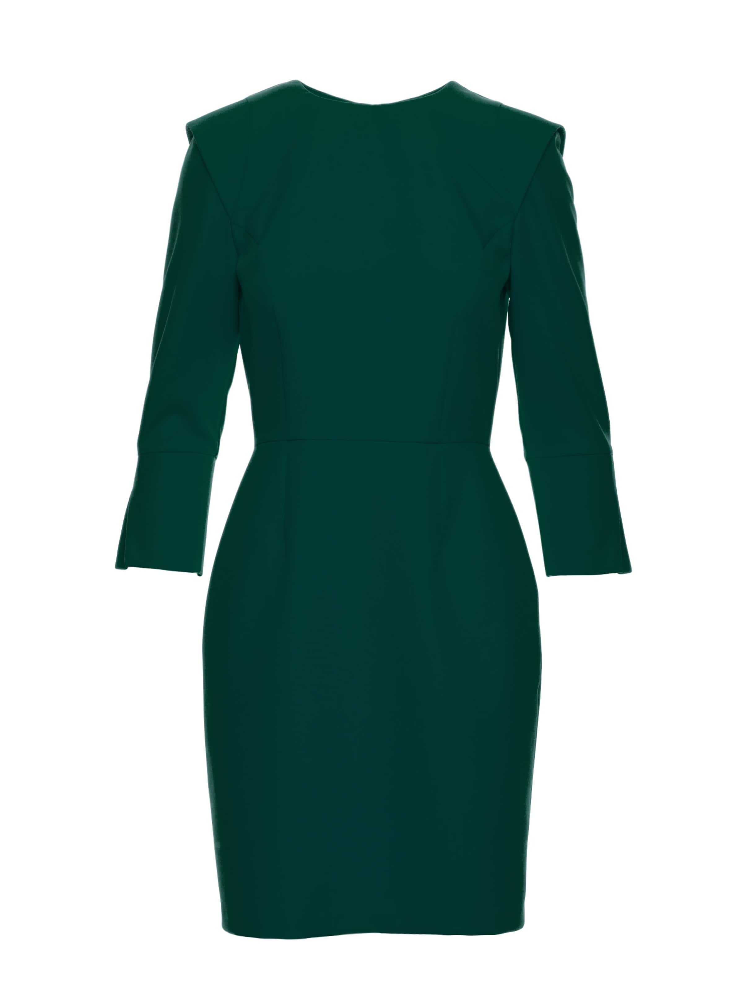 Rochie de cocktail de la made of emotion pe verde: față