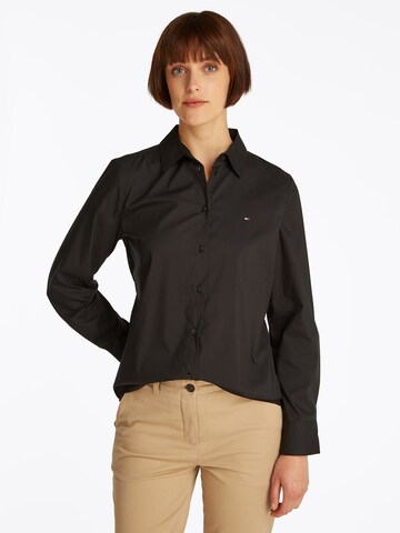 TOMMY HILFIGER Blúz 'ESS' - fekete: elől