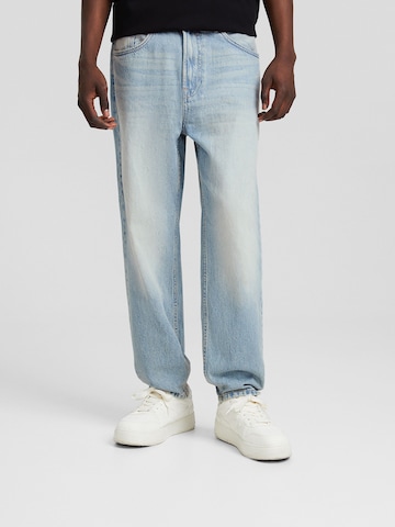 Loosefit Jean Bershka en bleu : devant