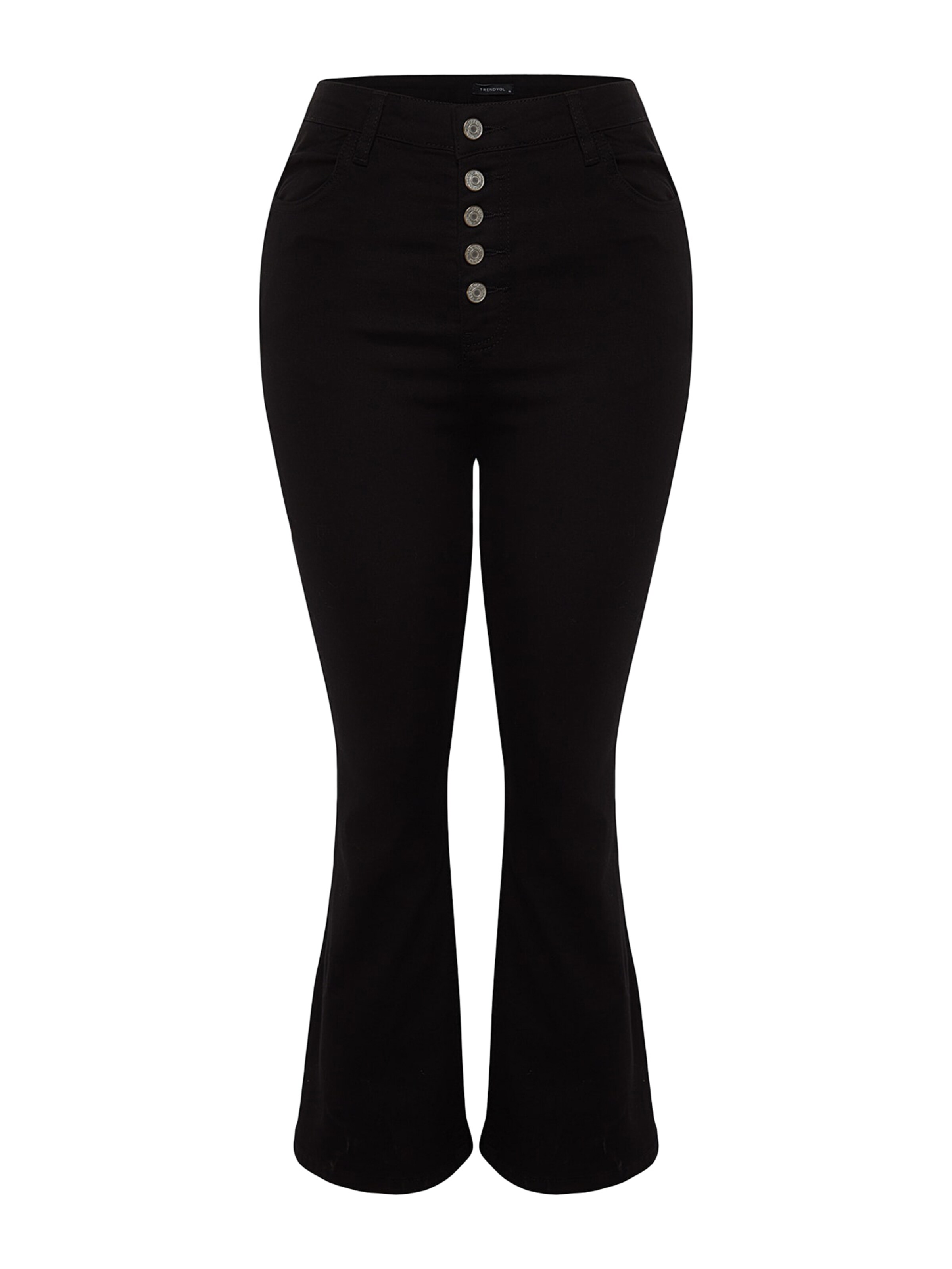 Trendyol Curve - Bootcut Vaquero en negro: frente