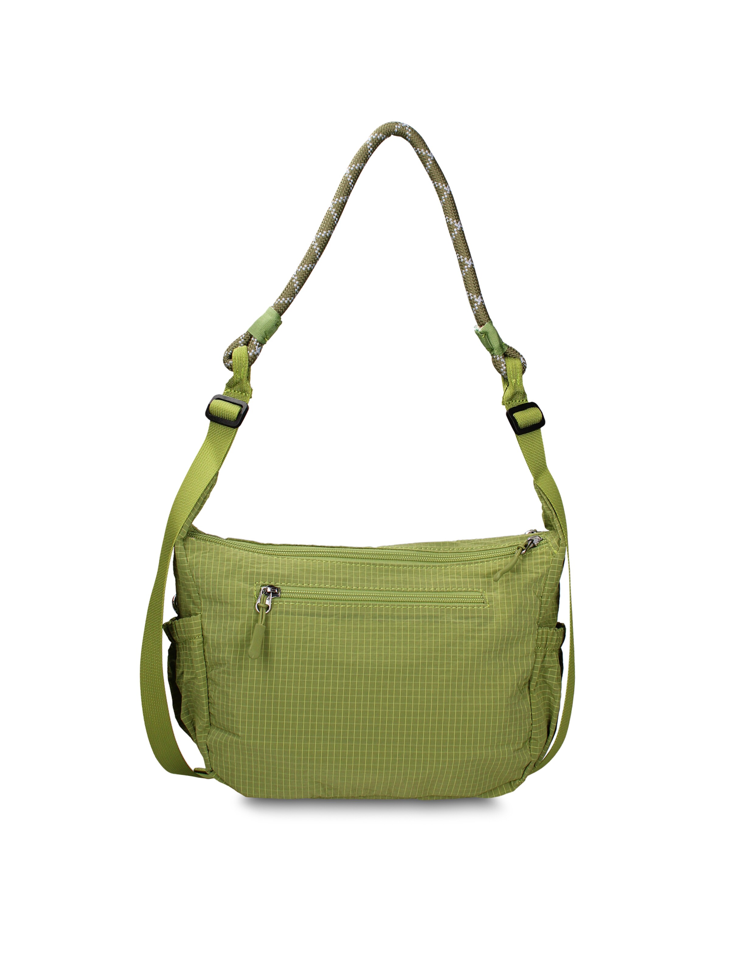 Borsa a spalla 'Borsa a Spalla Donna Gianmarco Venturi Pelle Vegana PU con Zip' di GianMarco Venturi in verde