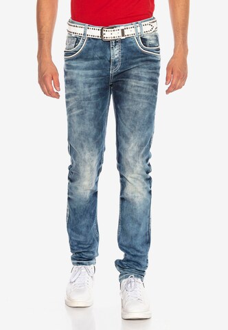 CIPO & BAXX Regular Jeans in Blauw: voorkant