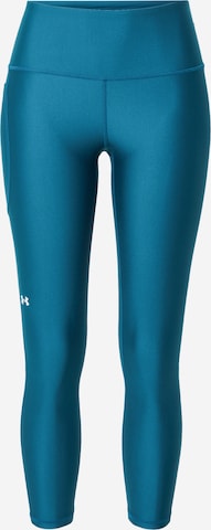 UNDER ARMOUR Skinny Workout Pants in Blue: front