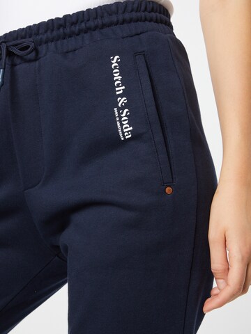 SCOTCH & SODA Tapered Broek in Blauw