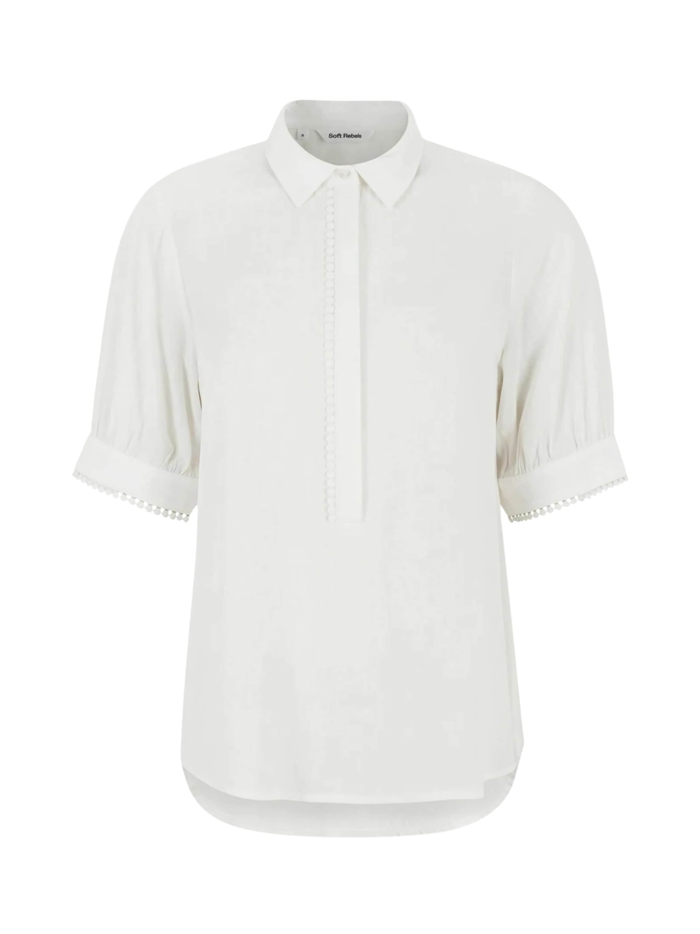 T-shirt ' SREbba ' Soft Rebels en blanc : devant