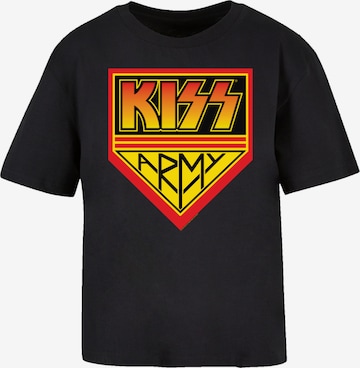 T-shirt 'Kiss' F4NT4STIC en noir : devant