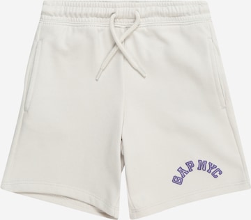 GAP Regular Trousers in White: front