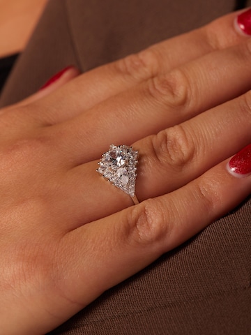Lucardi Ring in Zilver: voorkant