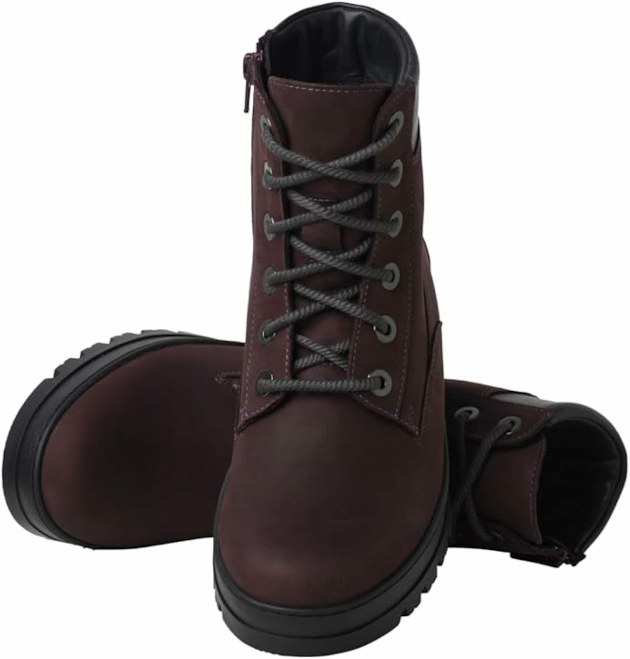 Ganter Lace-up bootie in Red