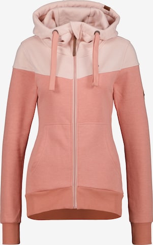 Alife and Kickin Zip-Up Hoodie 'PalinaAK' in Orange: front