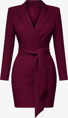 Robes en maille Ombre en rouge : devant