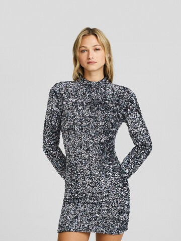 Bershka Cocktail Dress in Black: front