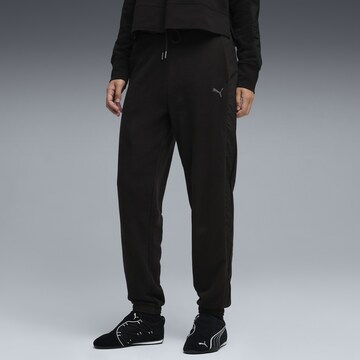 PUMA Regular Trousers in Black: front