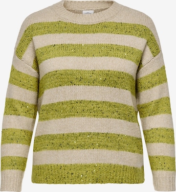 Pull-over 'CARDundee' ONLY Carmakoma en beige : devant
