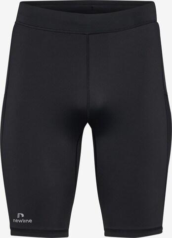 Coupe slim Pantalon de sport 'RACE' Newline en noir : devant