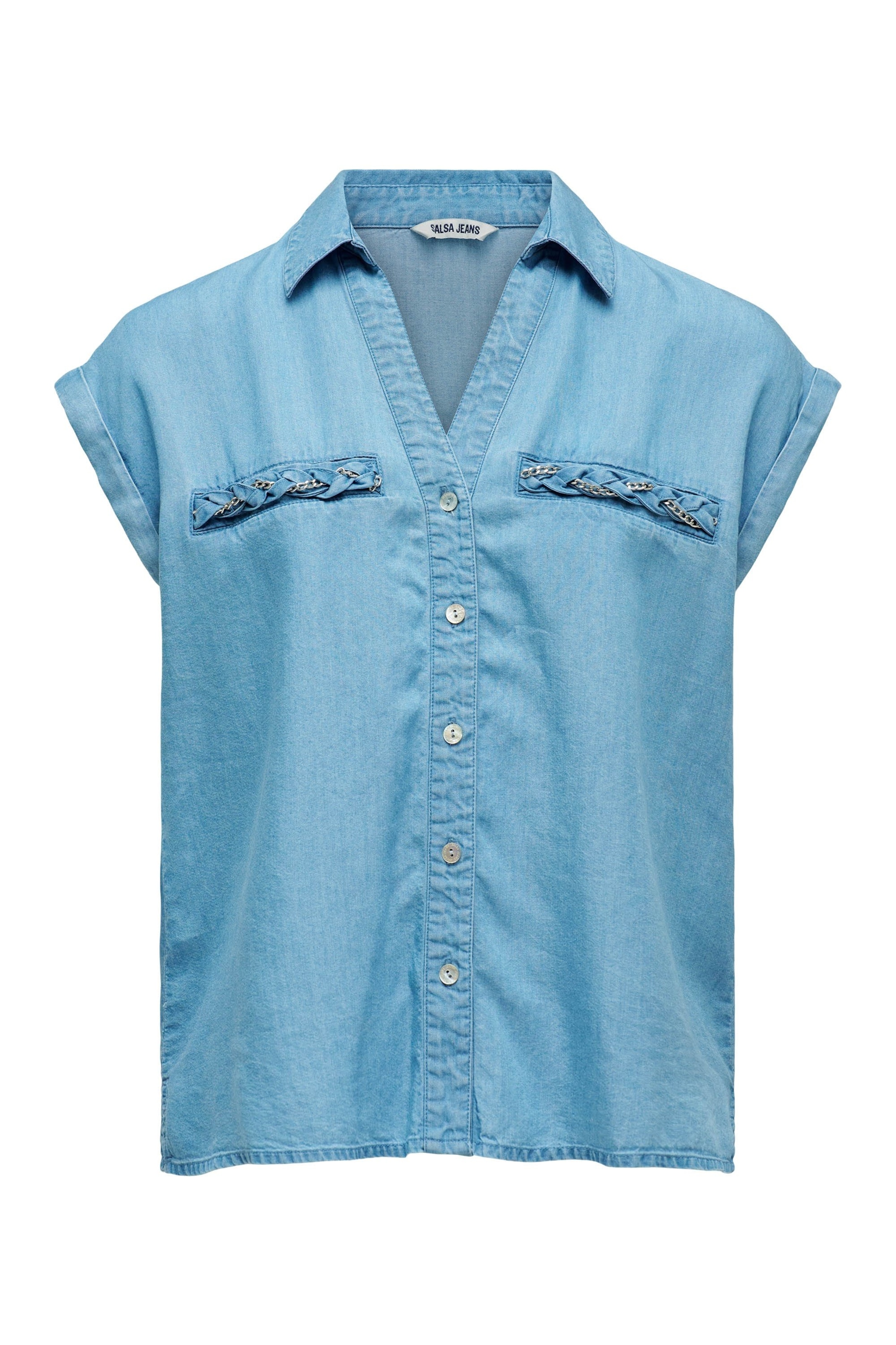 Salsa Jeans Blouse in Blue: front