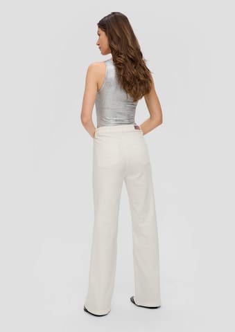 QS Wide Leg Jeans 'Catie' in Beige: zadná strana