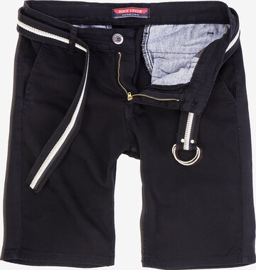 Rock Creek Regular Chino Pants in Black: front