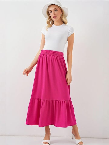 Bigdart Skirt in Pink: front