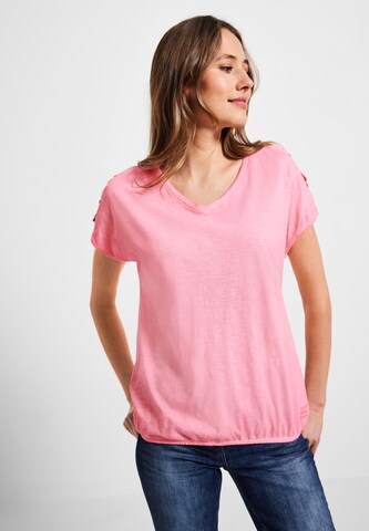 CECIL Тениска в розово: отпред