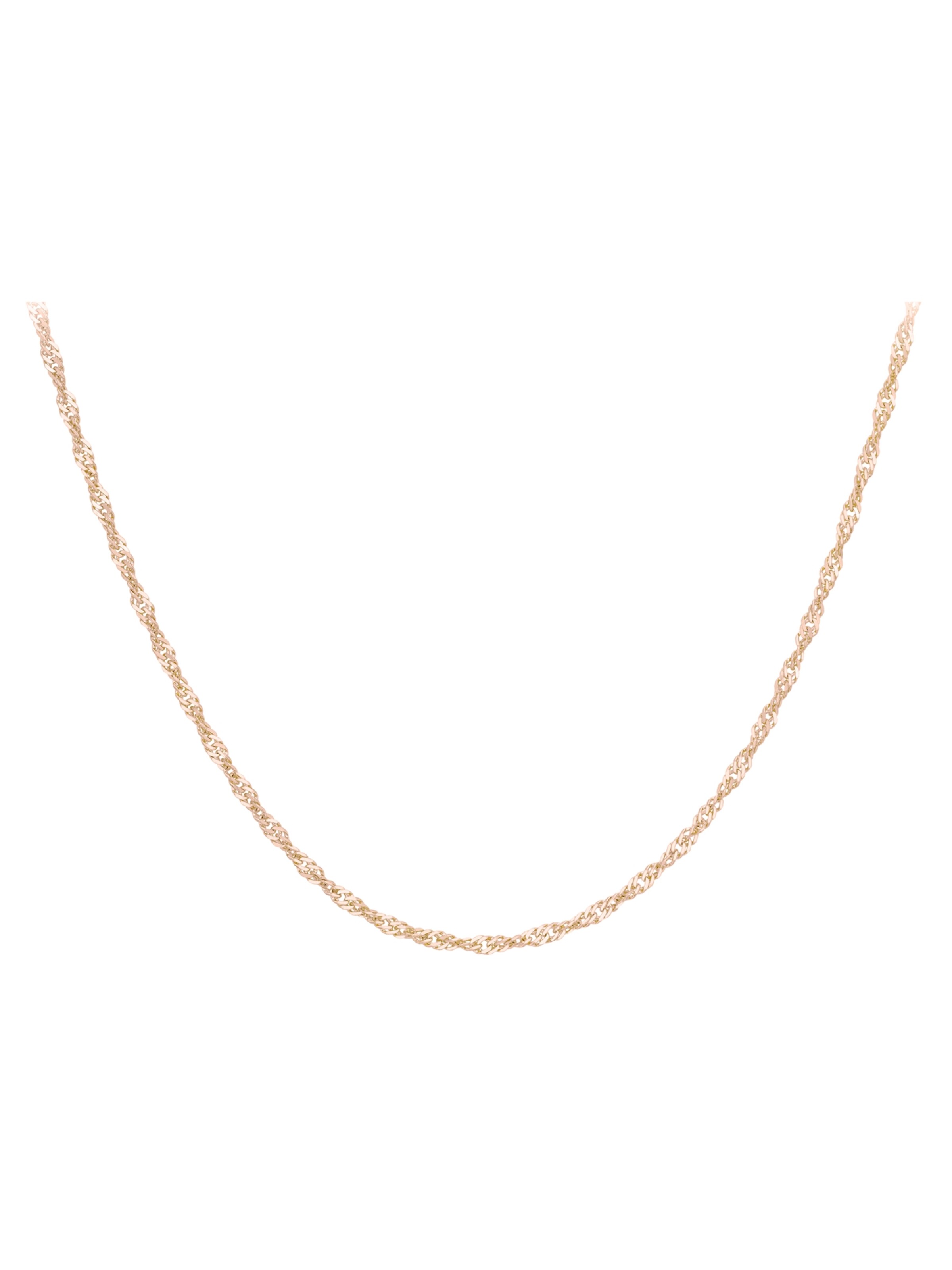 Lucardi Kette 'Klassisch' in Pink: Vorderseite