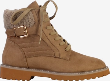 Bottines The Divine Factory en beige : devant