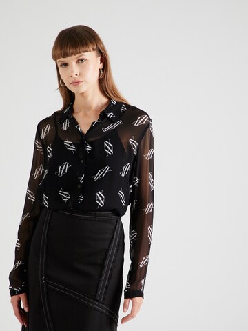 ARMANI EXCHANGE Comfort fit Blouse in Black: front